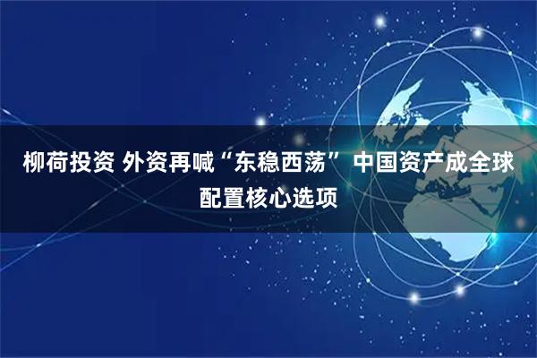 柳荷投资 外资再喊“东稳西荡” 中国资产成全球配置核心选项